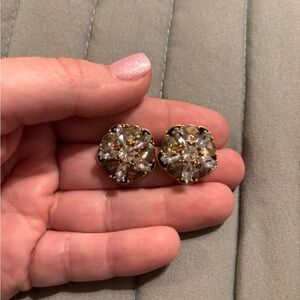 Kate Spade Gold and Silver Floral Earrings